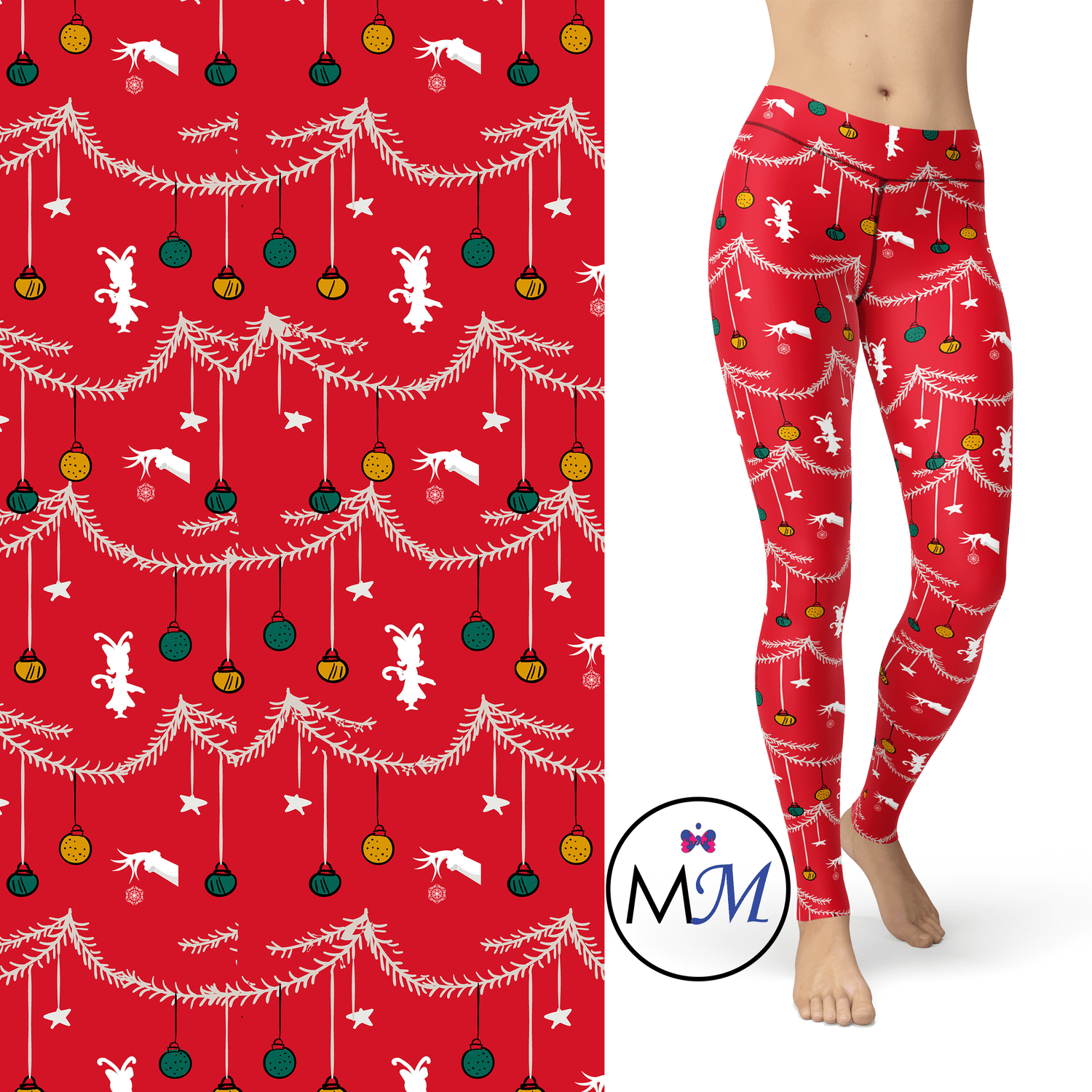 Christmas Who Decorations Leggings with Pockets MM